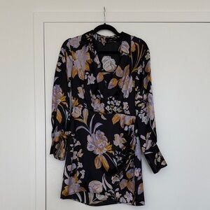 FLASH DEAL ‼️ Mango Floral Print Satin Dress - Size 6